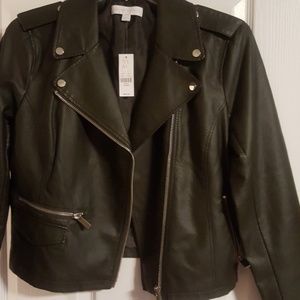 Army Green Moto Jacket